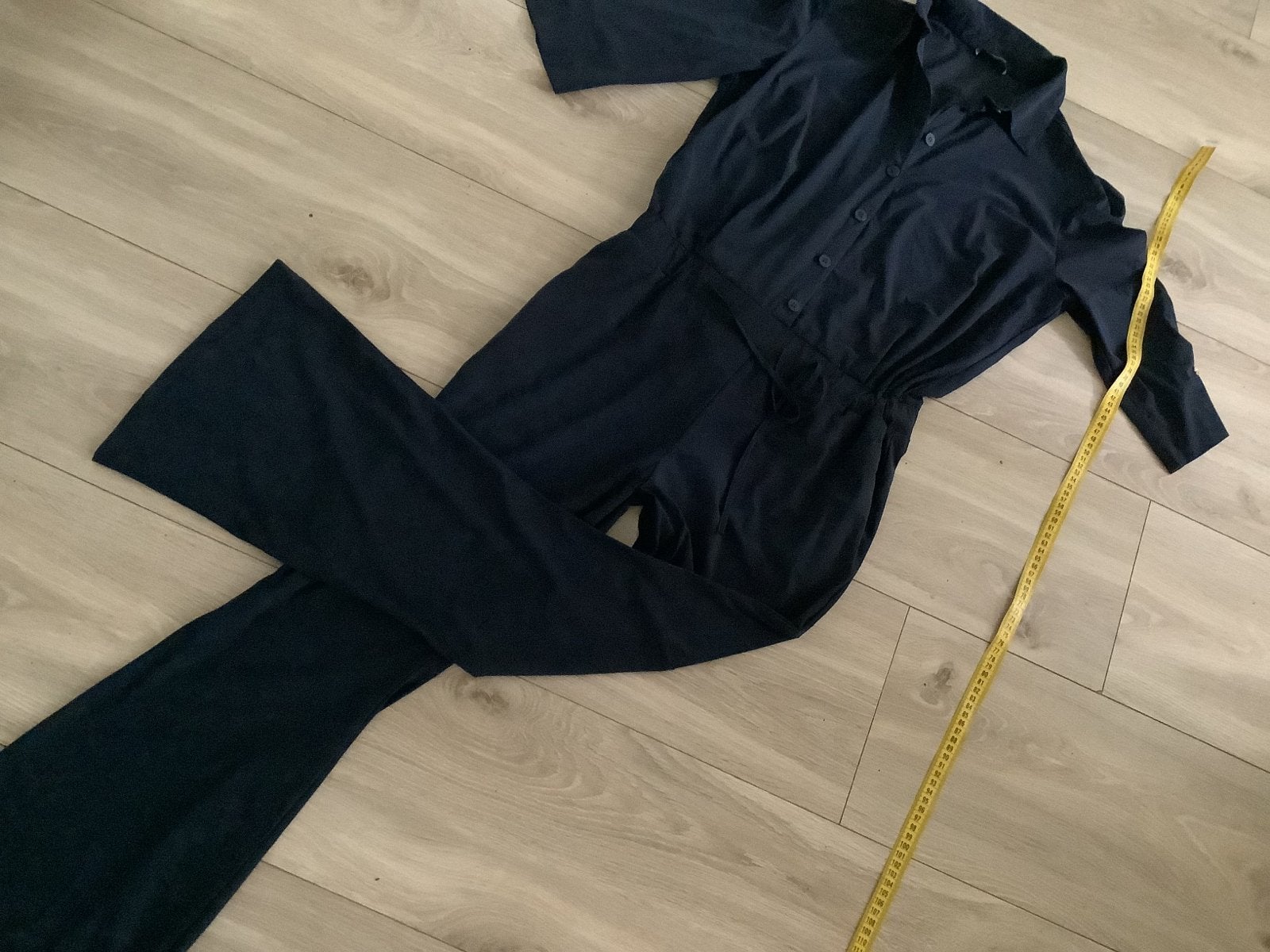 LaDress Travelstof Jumpsuit Marineblauw - Zo goed als nieuw, Kleding | Dames, Ophalen of Verzenden, Zo goed als nieuw, Maat 38/40 (M)