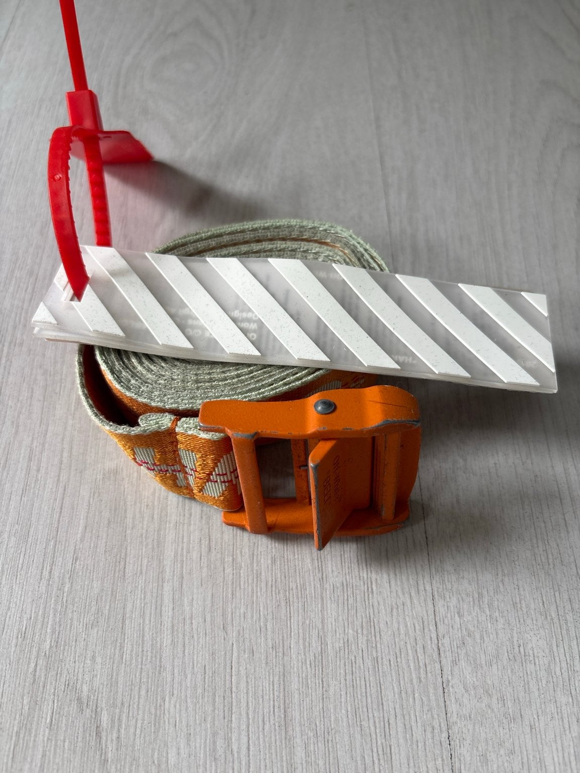 Off-White Industrial Belt Oranje | Origineel | 200 cm, Ophalen of Verzenden, Zo goed als nieuw, Overige kleuren