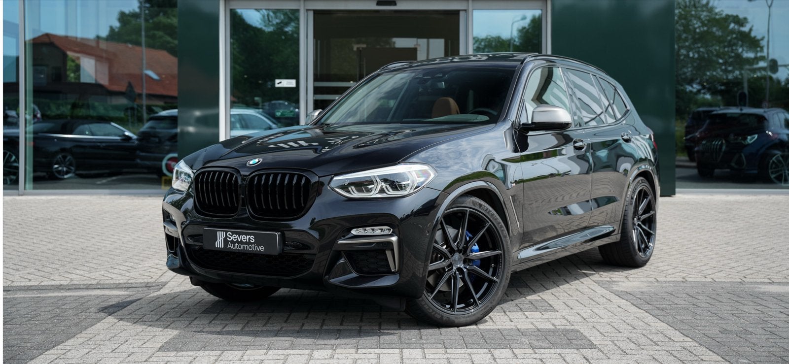 BMW X3 M40i 400 pk Aut 2019 Zwart 77800km op de teller, Auto's, Automaat, Zwart, Leder, Bruin