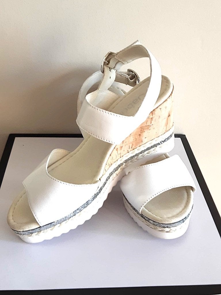 Chique witte echtleren zomersandalen van Gabor, Kleding | Dames, Schoenen, Verzenden, Wit, Gabor, Nieuw