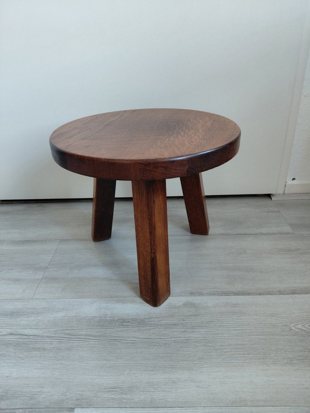 vintage brutalist krukje bijzettafeltje pkantentafel 60s, Ophalen