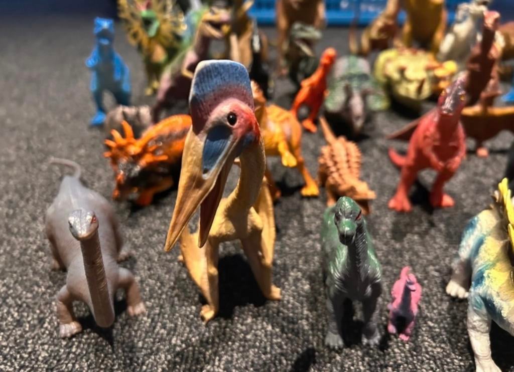 Doos vol met dinosaurussen - Speelgoed dinosauriërs, Gebruikt, ., Jongen of Meisje, Ophalen of Verzenden
