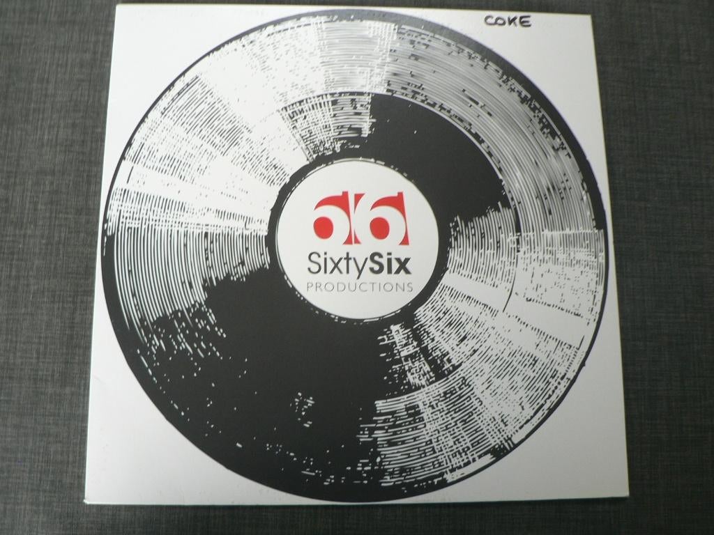 SIXTY SIX PRODUCTIONS COKE   TEST PRESSING BIO VINYL, Ophalen of Verzenden, Zo goed als nieuw, 12 inch