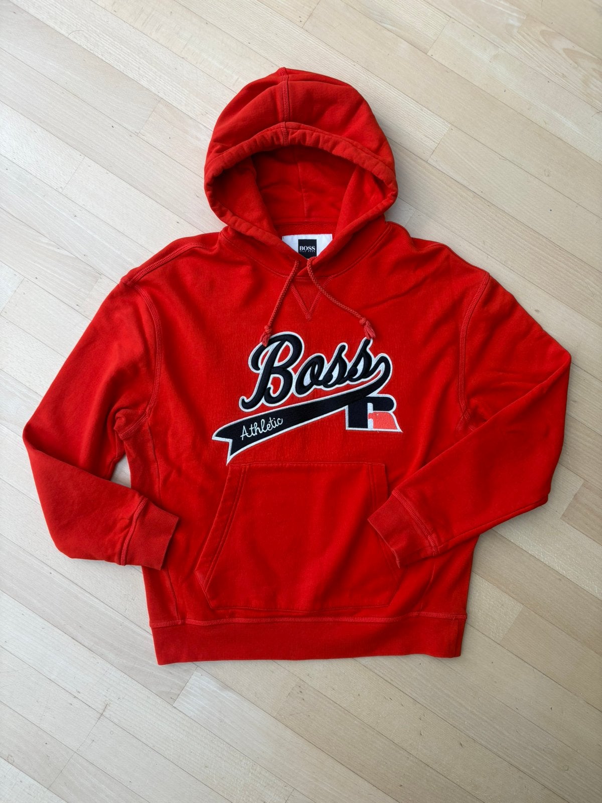 Hugo Boss hoodie oranje/rood maat S, Ophalen of Verzenden, Gedragen, Maat 46 (S) of kleiner, Oranje