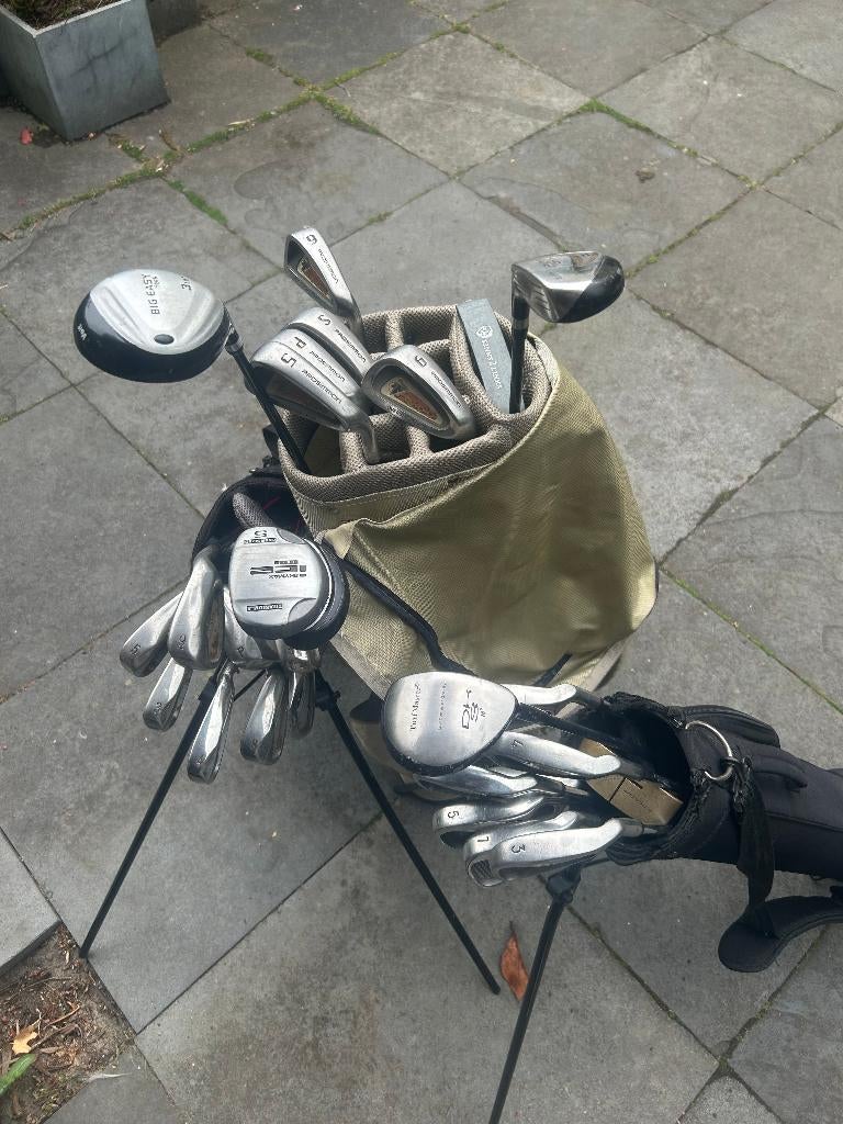 3 Golftassen met clubs – ideaal voor beginners!, Ophalen, Gebruikt, Club, Overige merken