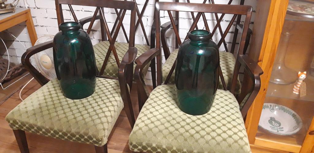 Vazen recycled glas petrolkleur, Huis en Inrichting, Woonaccessoires | Vazen, Ophalen, Overige kleuren, Gerecycled glas, Glas