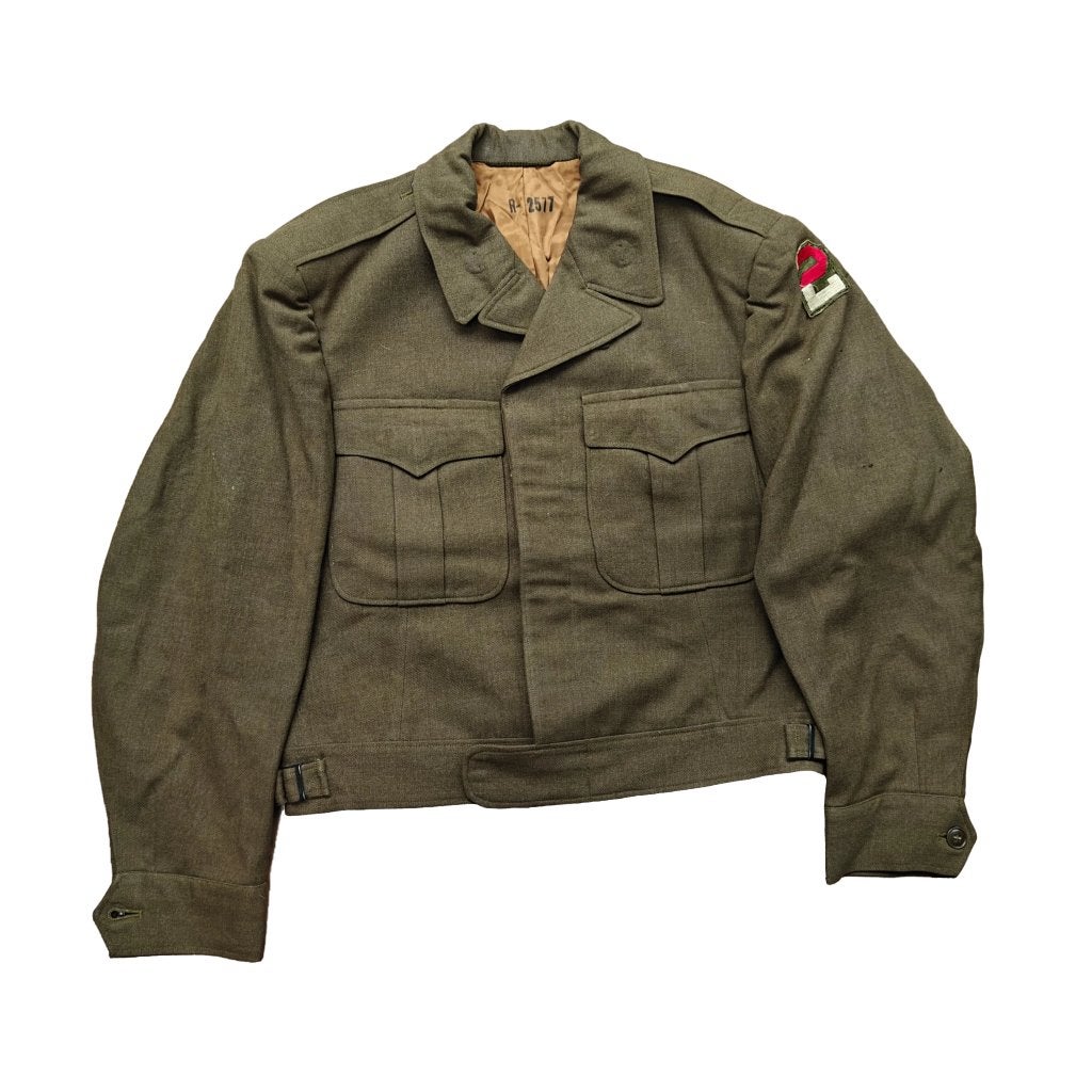 WWII US Officers Ike Jacket 2nd Army Maat 40, Verzamelen, Ophalen of Verzenden, Amerika, Kleding of Schoenen