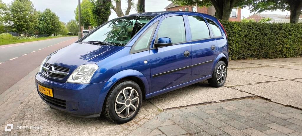 Opel Meriva 1.6 8V 2003 Airco New Apk, Auto's, Opel, Bedrijf, Meriva, Benzine, E, MPV, Handgeschakeld, Origineel Nederlands, Blauw
