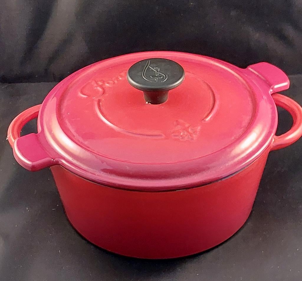 Gietijzeren braadpan Fontignac, Gebruikt, Gietijzer, Ophalen of Verzenden, Keramische plaat