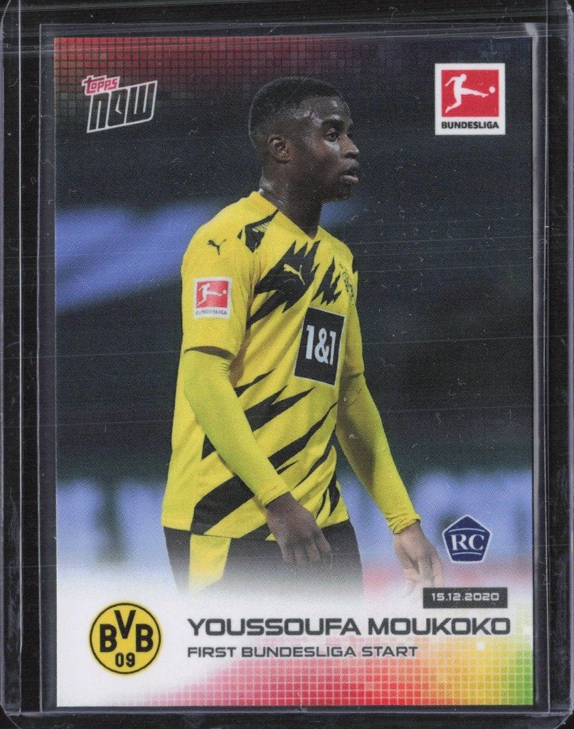 Topps NOW Rookie Cards Moukoko Knauff Adamu RC, Ophalen of Verzenden, Zo goed als nieuw, Plaatje