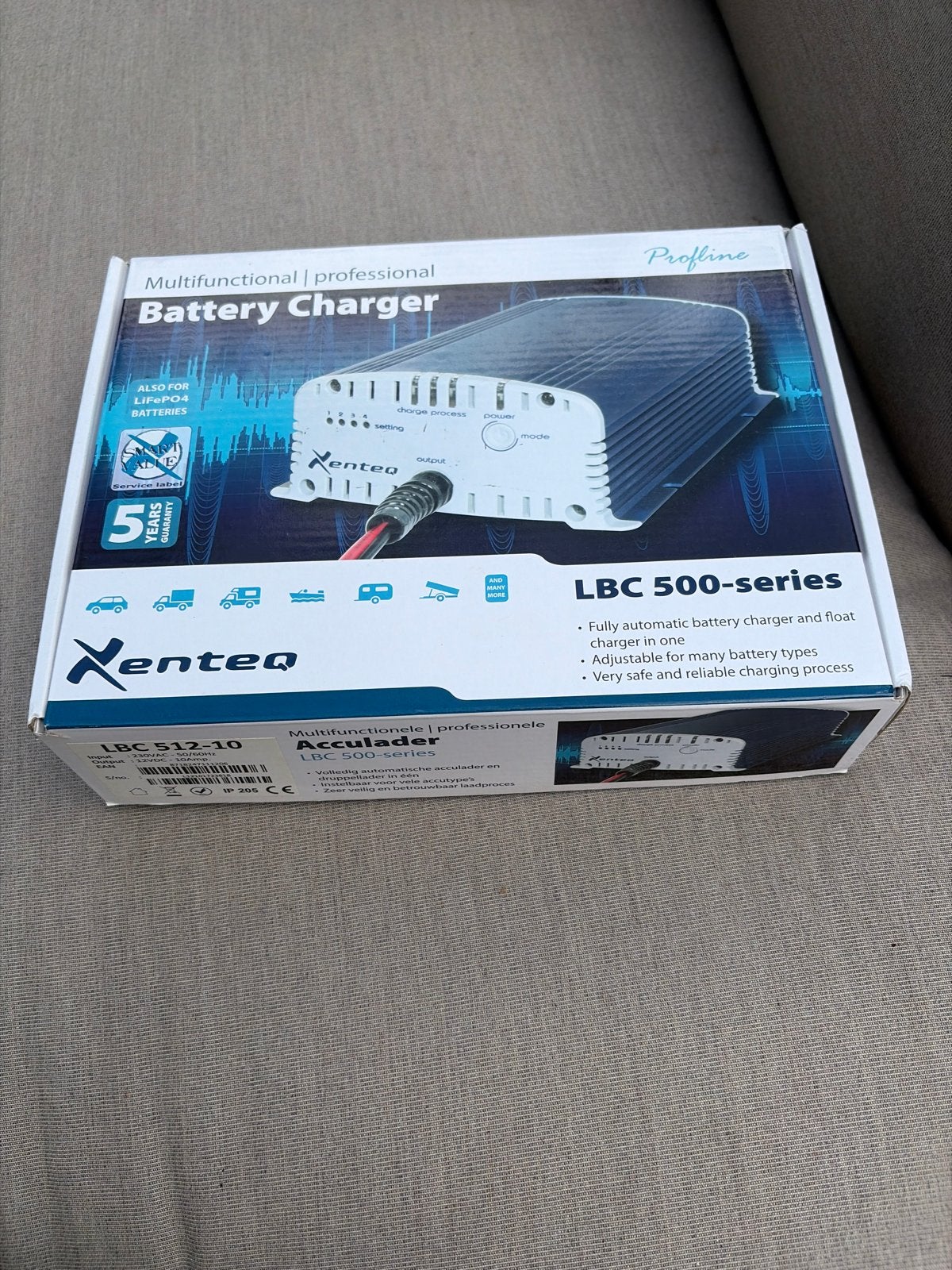 Xenteq LBC 512-10 Acculader - Multifunctioneel, Ophalen of Verzenden, Nieuw