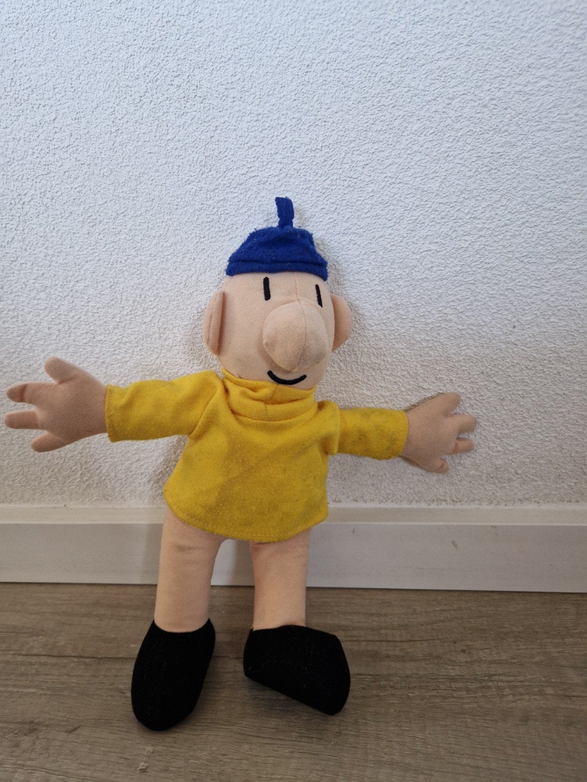 Knuffel buurman en buurman geel plush pluche, Ophalen of Verzenden, Zo goed als nieuw, Overige typen