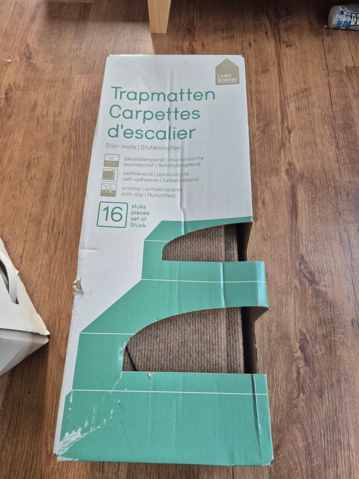 Nieuwe Ecostep Naturel trapmatten, 32 stuks, Nieuw, Minder dan 50 cm, Natuurlijk, Modern, Bruin