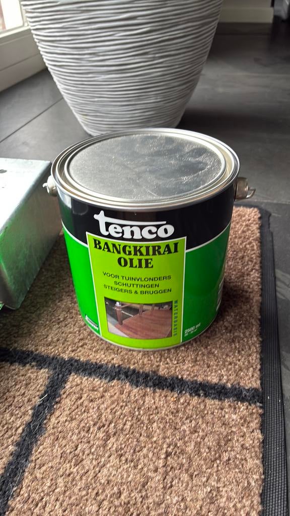 Tenco bangkirai olie (2.5 liter) hardhout olie beits, Ophalen, Overige kleuren, Nieuw, Beits