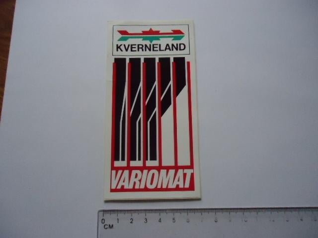 sticker oud KVERNELAND machine landbouw boer agrarisch, Verzenden, Zo goed als nieuw, Bedrijf of Vereniging