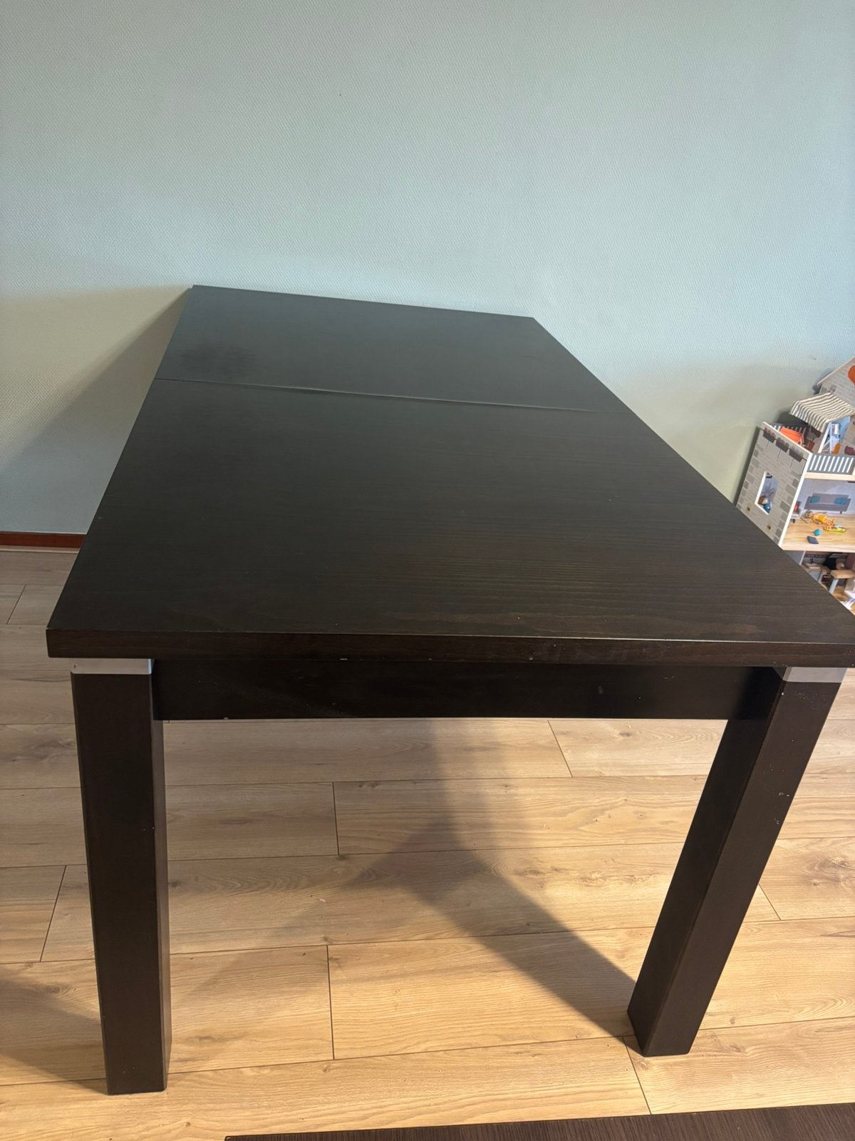 grote eettafel met uitschuifbaar blad, Ophalen, Gebruikt, 50 tot 100 cm, 150 tot 200 cm
