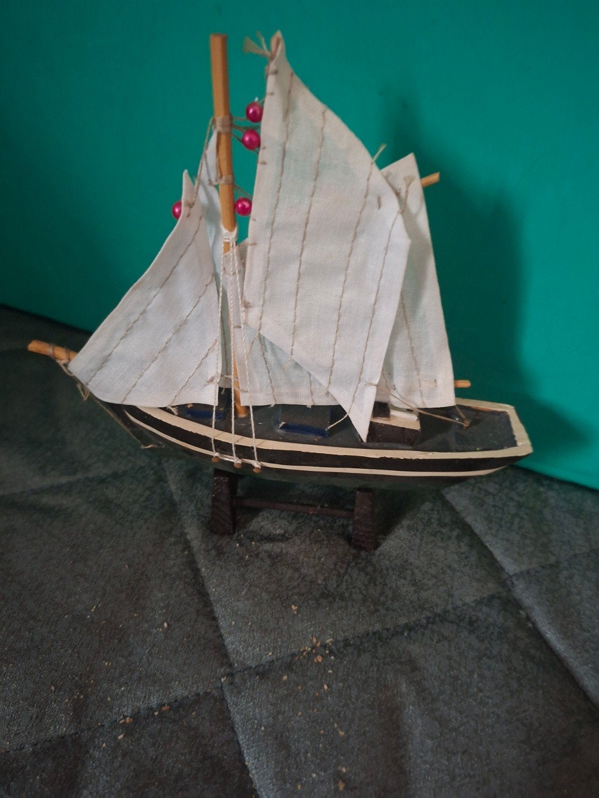 klein hout model bootje 18 x 18 cm, Verzenden, Nieuw