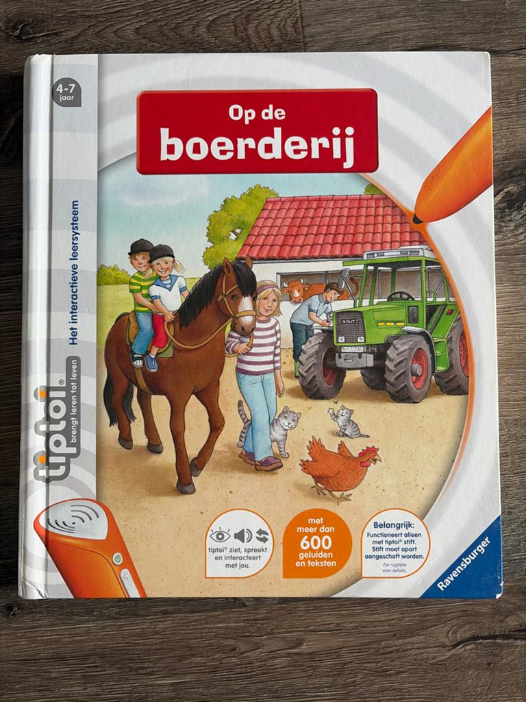 Tiptoi boek: Op de boerderij (4-7 jaar), Ophalen, Zo goed als nieuw