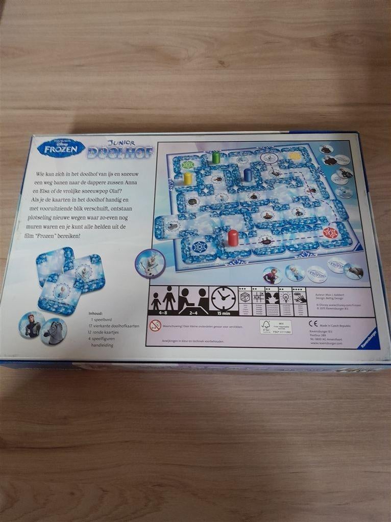 Doolhof Frozen disney - s4461, Hobby en Vrije tijd, Gezelschapsspellen | Bordspellen, Verzenden, Zo goed als nieuw