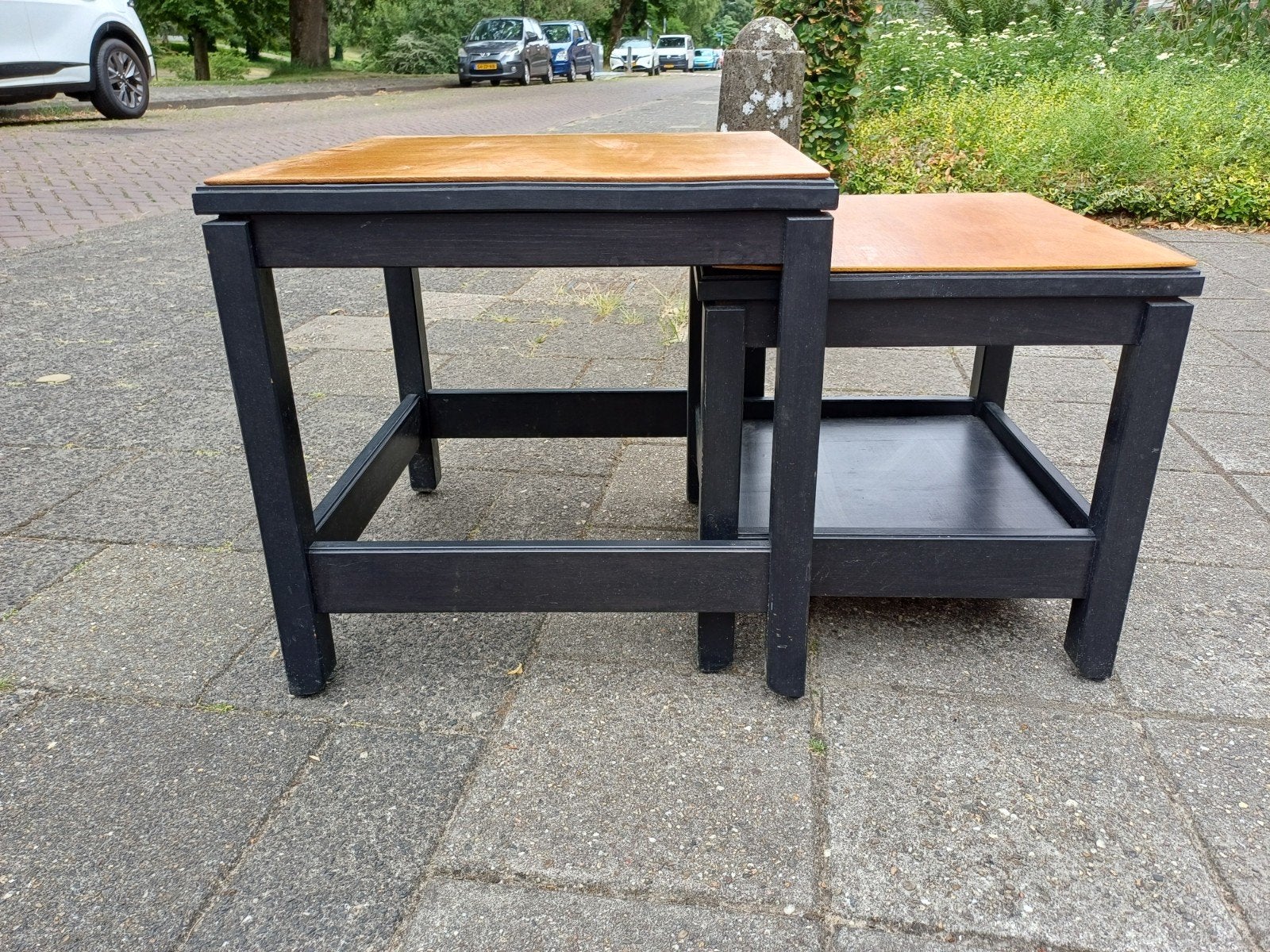 Havasta bijzettafel set., Minder dan 55 cm, Gebruikt, Vierkant, Hout