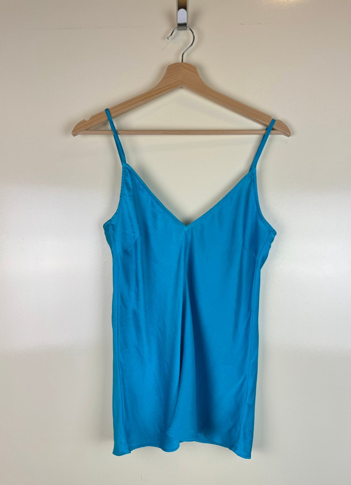 FORTE FORTE Silk Zijde Camisole Slip Top Boho Summer Blue S, Blauw, Ophalen of Verzenden, Zo goed als nieuw, Maat 36 (S)