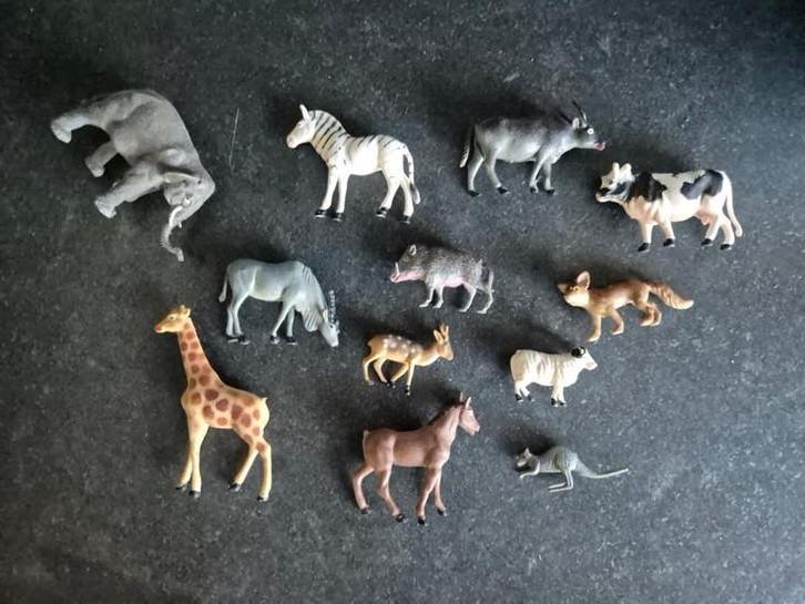 Kleine realitische dierfiguren vintage Look a Like Schleich, Kinderen en Baby's, Speelgoed | Educatief en Creatief, Zo goed als nieuw
