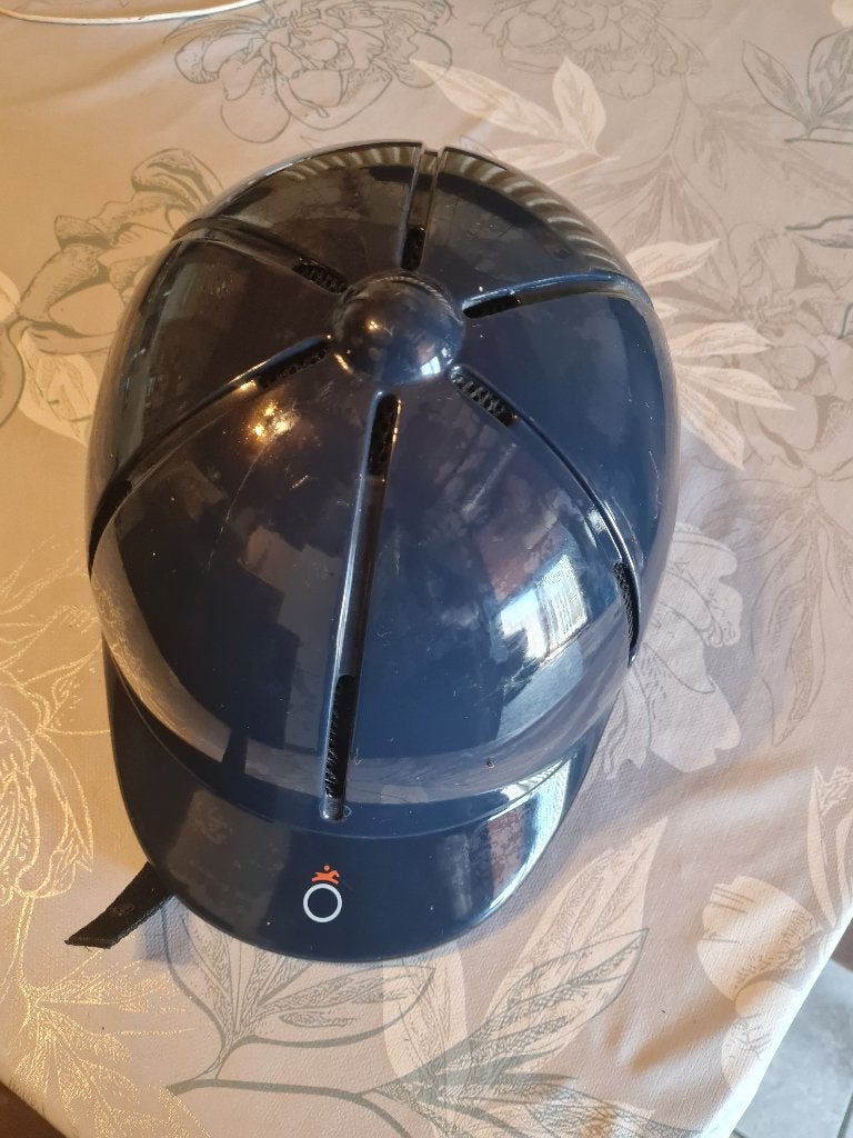 Paardrijhelm, Dieren en Toebehoren, Paardrijkleding, Ophalen, Blauw, Dressuur, Fouganza