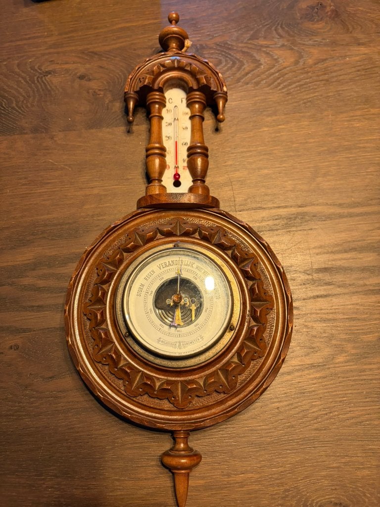 HOLOSTERIK BAROMETER (No: 6380), Audio, Tv en Foto, Weerstations en Barometers, Ophalen, Gebruikt, Weerstation