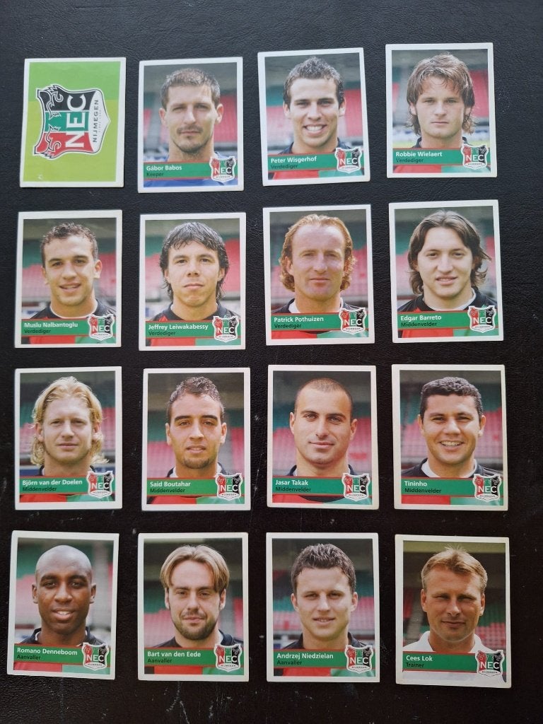 Complete set stickers NEC Nijmegen 2005/06, Ophalen of Verzenden, Zo goed als nieuw, Overige binnenlandse clubs, Poster, Plaatje of Sticker