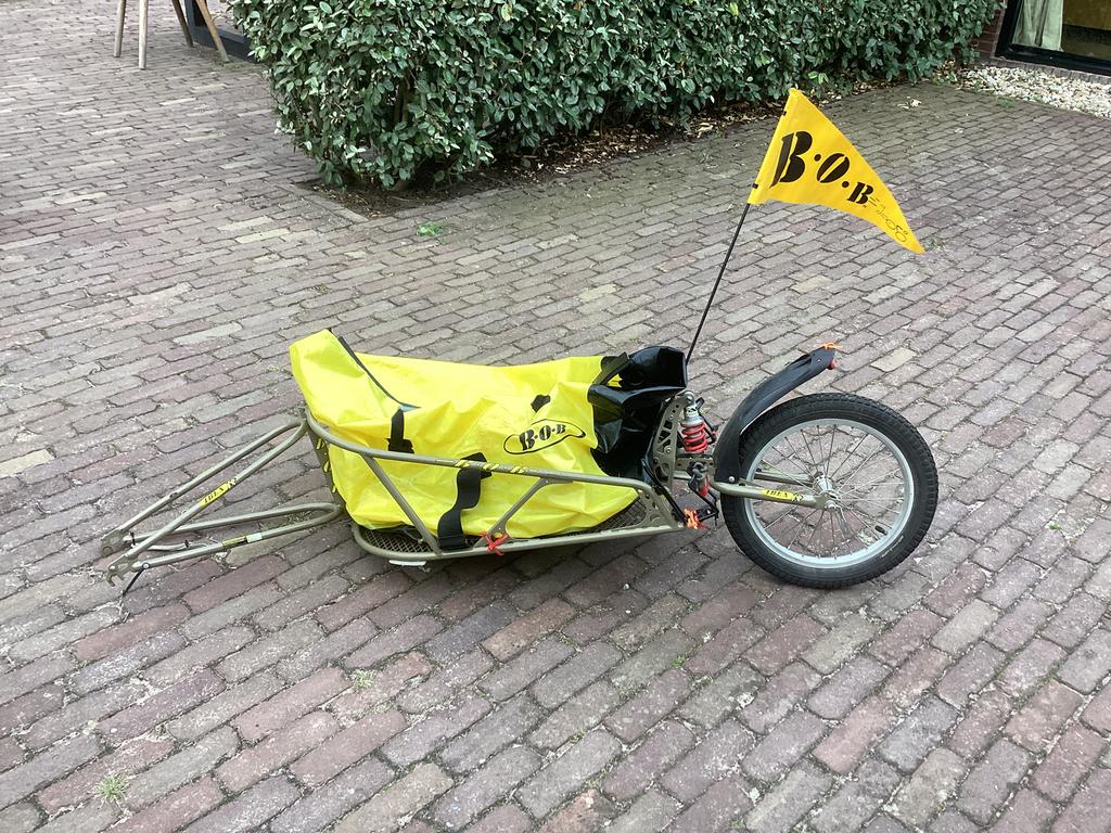 BOB Ibex fiets-kar/trailer met BOB bagagetas, Fietsen en Brommers, Fietsaccessoires | Aanhangers en Karren, Ophalen, Gebruikt