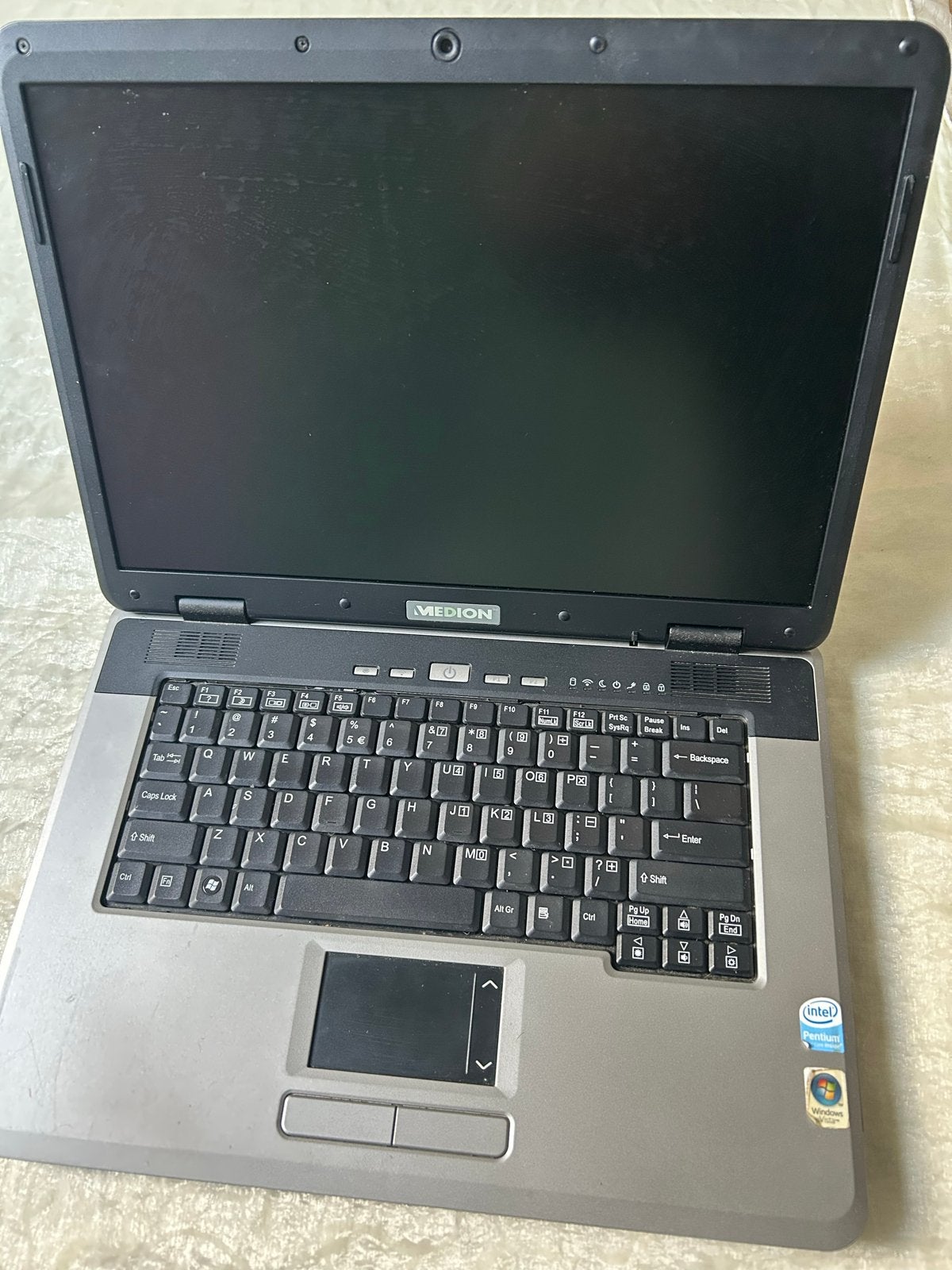 Medion Laptop Intel Pentium Dual-Core Windows Vista, Ophalen of Verzenden, Gebruikt, Minder dan 2 Ghz