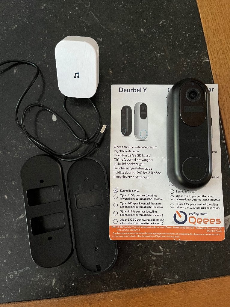 Qeees deurbel, Ophalen, Bewegingsdetectiesensor, Zo goed als nieuw, Draadloos
