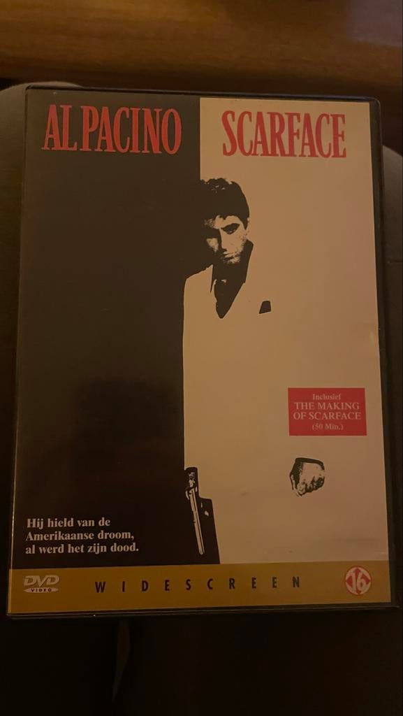 Scarface DVD - Al Pacino - Misdaadklassieker, Cd's en Dvd's, Dvd's | Thrillers en Misdaad, Gebruikt, Maffia en Misdaad, Vanaf 16 jaar