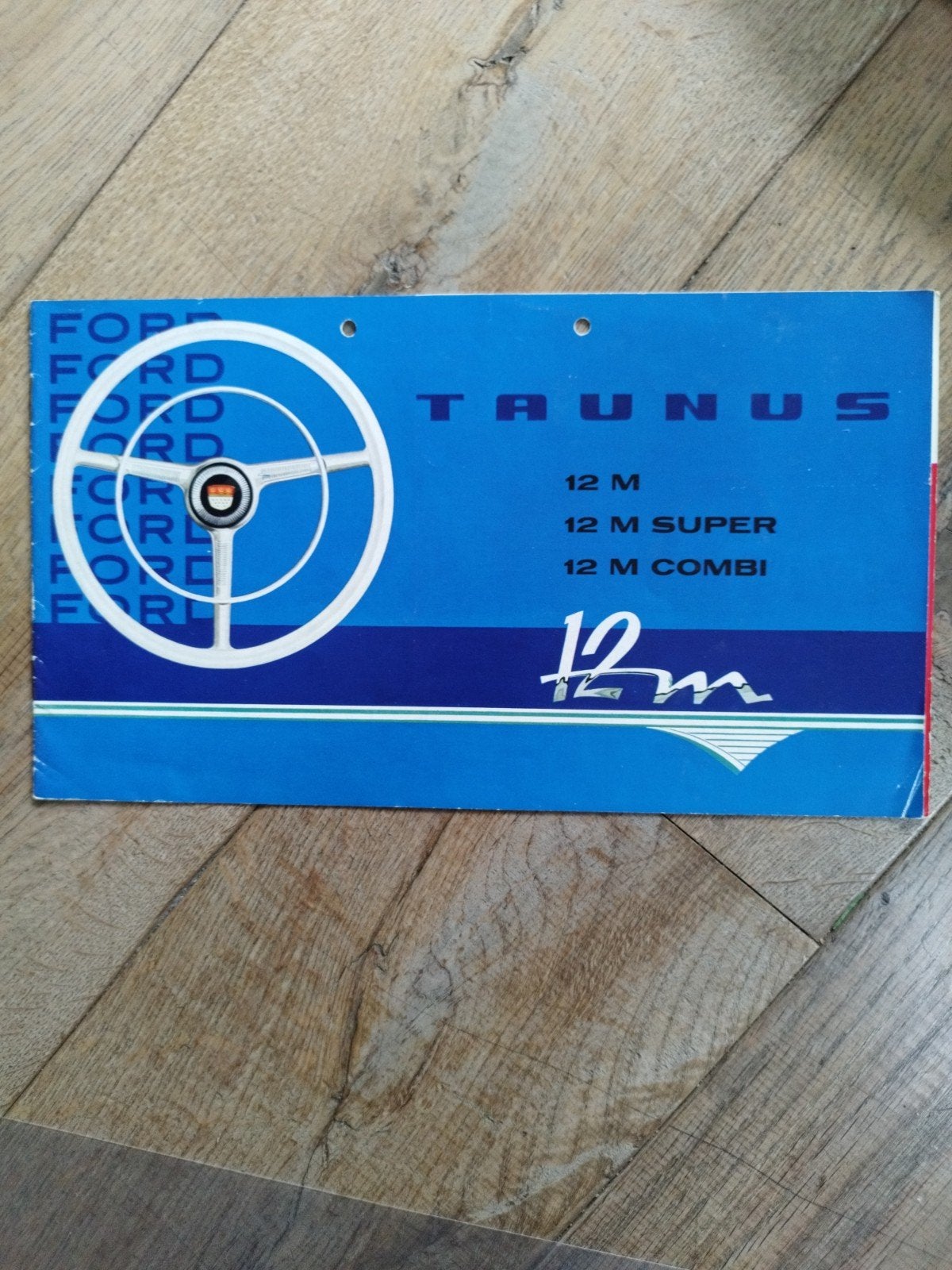 Ford Taunus 12M brochure uit 1958 - Zeldzaam!, Gelezen, Ford, Ophalen of Verzenden, Ford