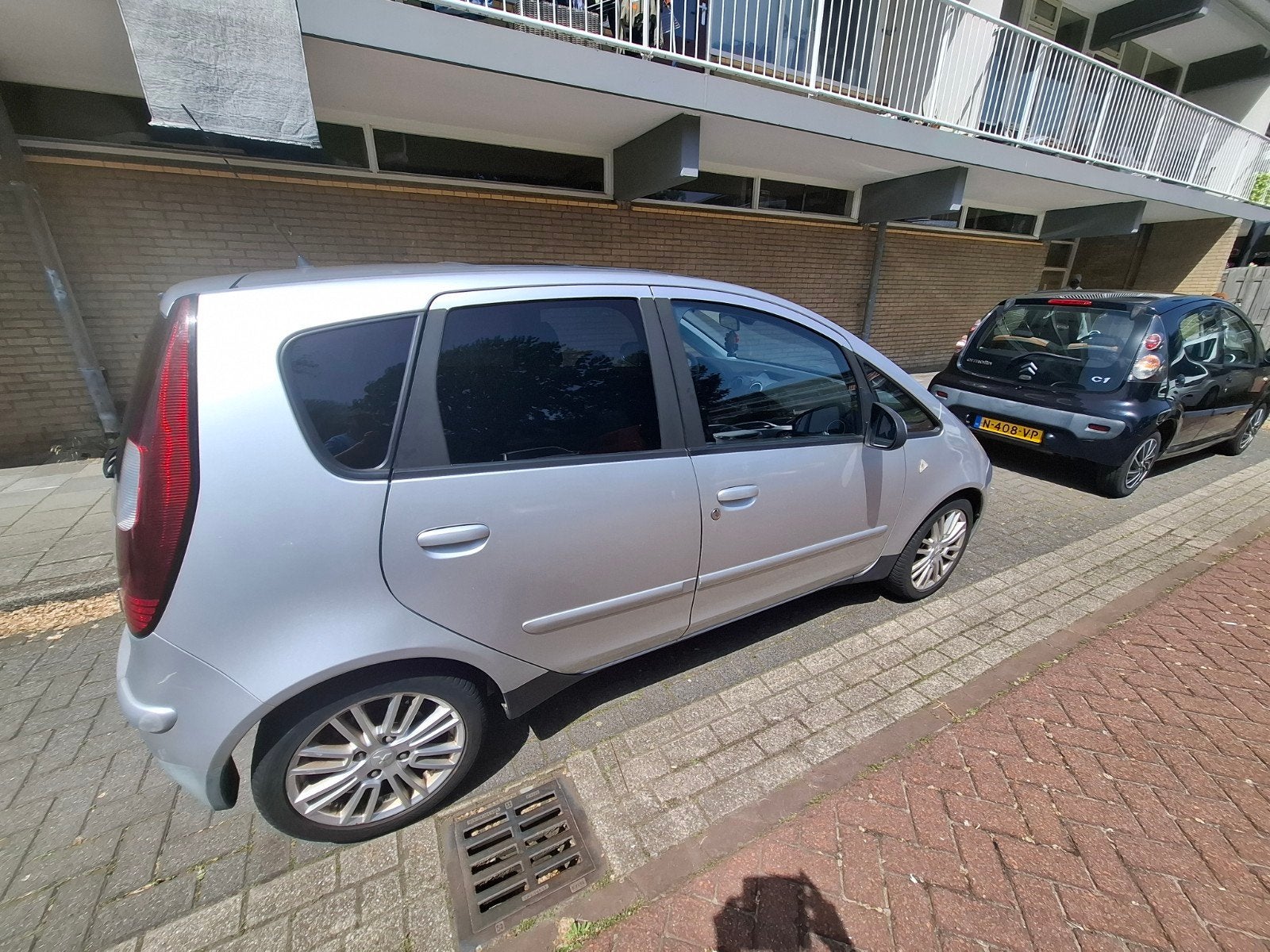 Mitsubishi Colt Z30 Grijs 2008, Auto's, Stof, Zwart, Overige kleuren, Colt