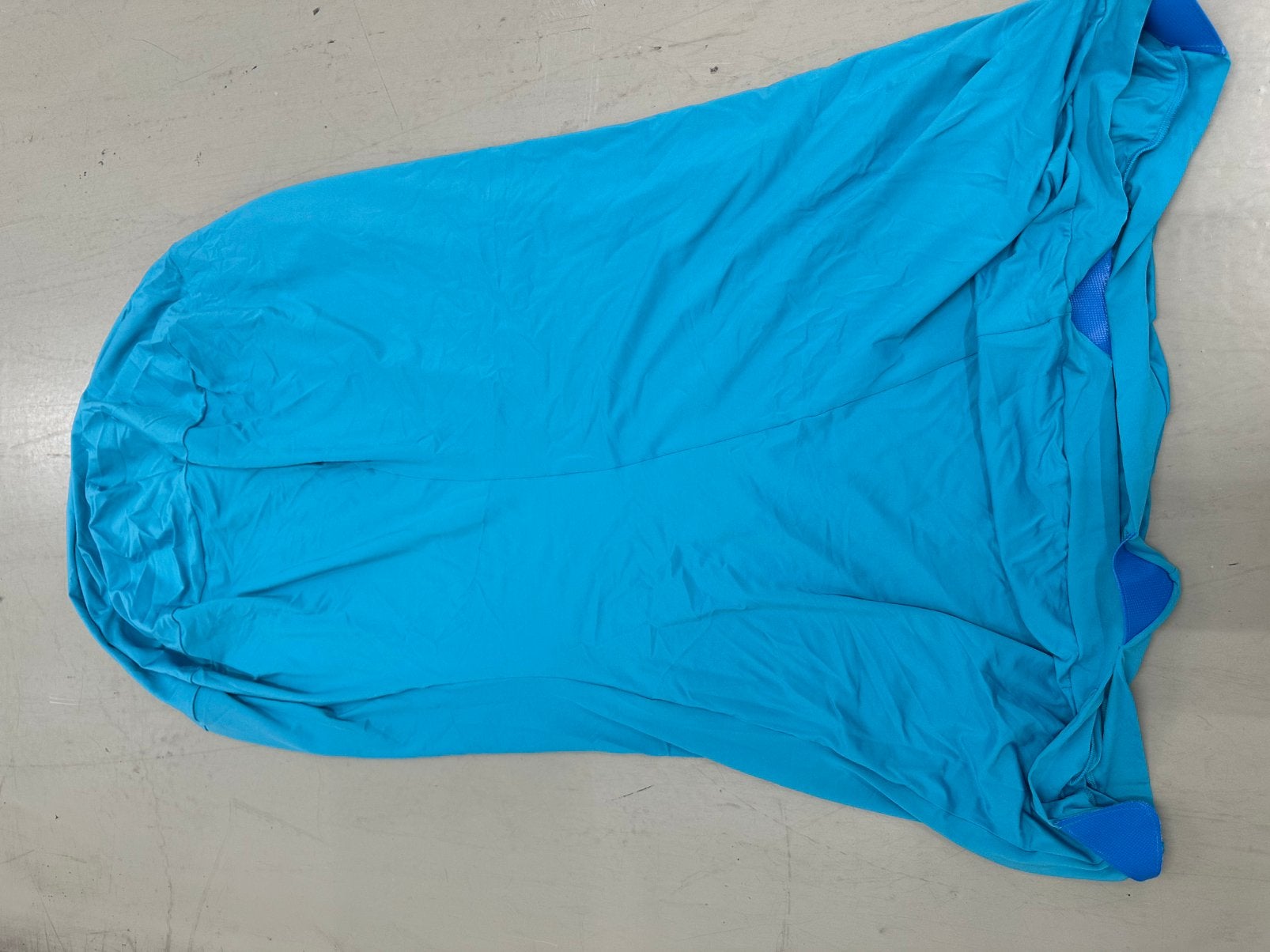 Statafel kleden in turquoise, 2x blad en 2x rok, Ophalen of Verzenden, Zo goed als nieuw, Rond