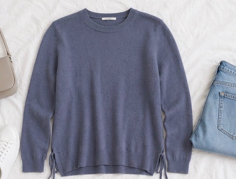 PIECES blauw grijze trui maat M ZGAN, Maat 38/40 (M), Blauw, Ophalen of Verzenden, Zo goed als nieuw