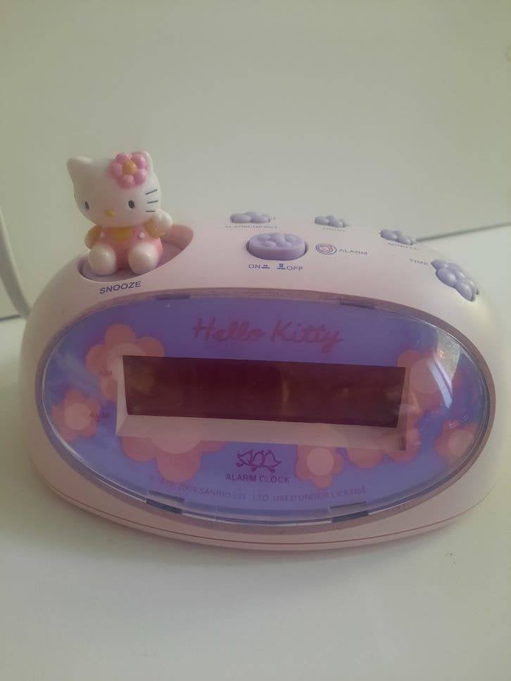 Hello Kitty digitale wekker, Ophalen of Verzenden, Gebruikt, Digitaal, Wekker