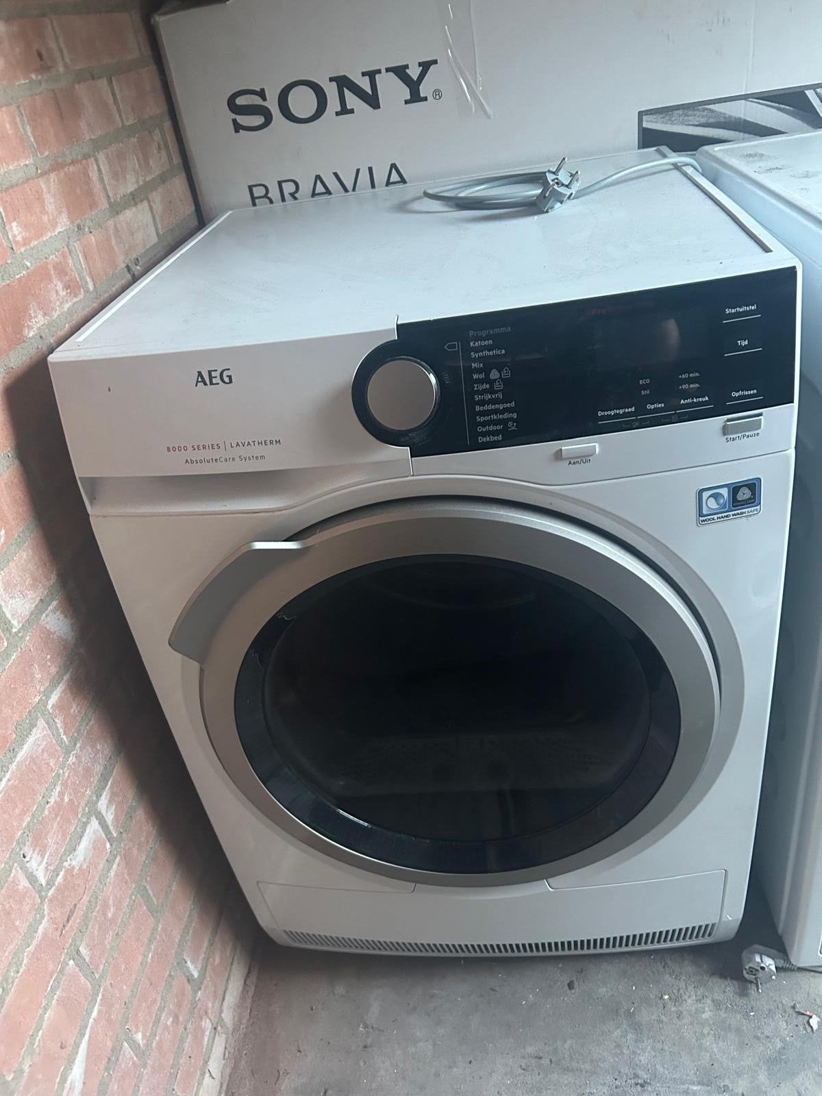 AEG T8DB86ES Lavatherm 8000 Serie Warmtepompdroger, Witgoed en Apparatuur, 8 tot 10 kg, Ophalen of Verzenden, Zo goed als nieuw