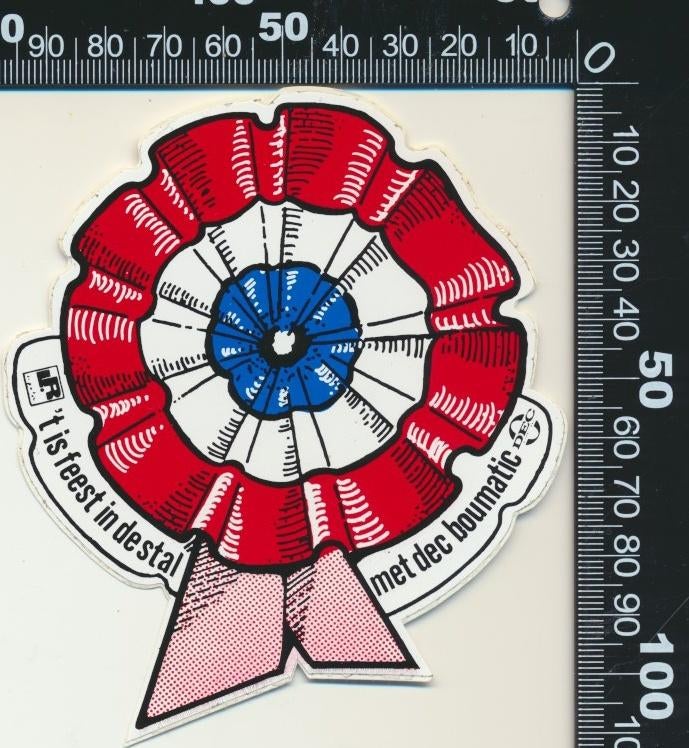 Sticker: Boumatic, Ophalen of Verzenden, Zo goed als nieuw, Bedrijf of Vereniging