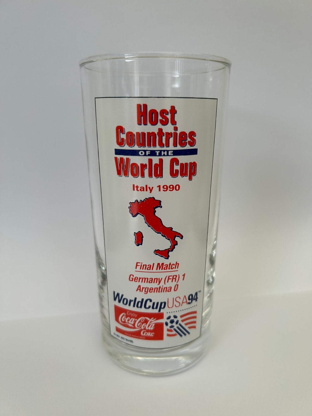 Coca-Cola WK 1990 Italia verzamelglas – World Cup USA 94, Verzamelen, Sportartikelen en Voetbal, Ophalen of Verzenden, Zo goed als nieuw