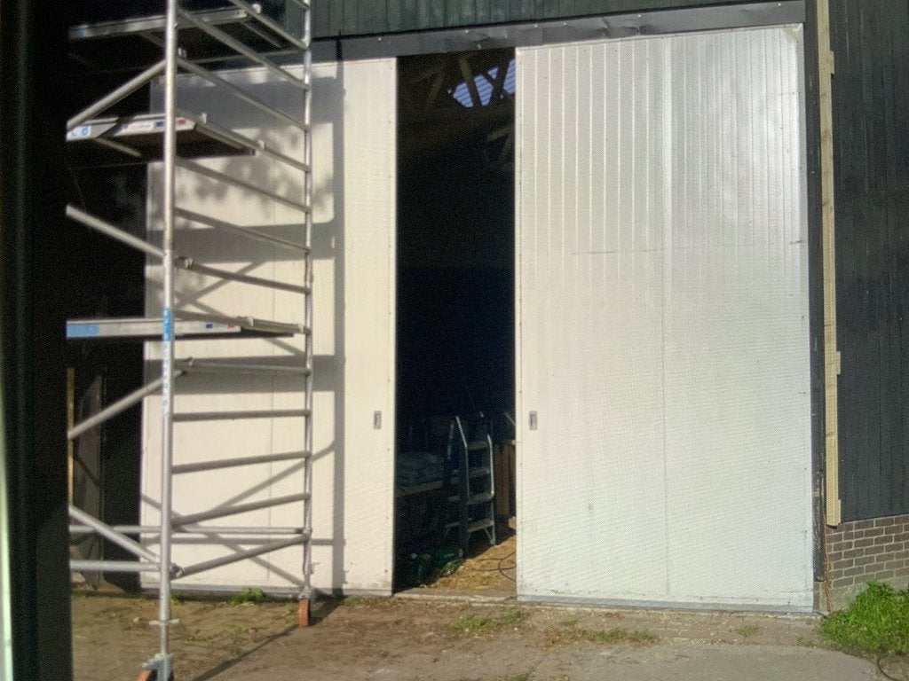 schuurdeuren 395 bij420, Doe-het-zelf en Verbouw, Ophalen, Gebruikt, Buitendeur, Schuifdeur