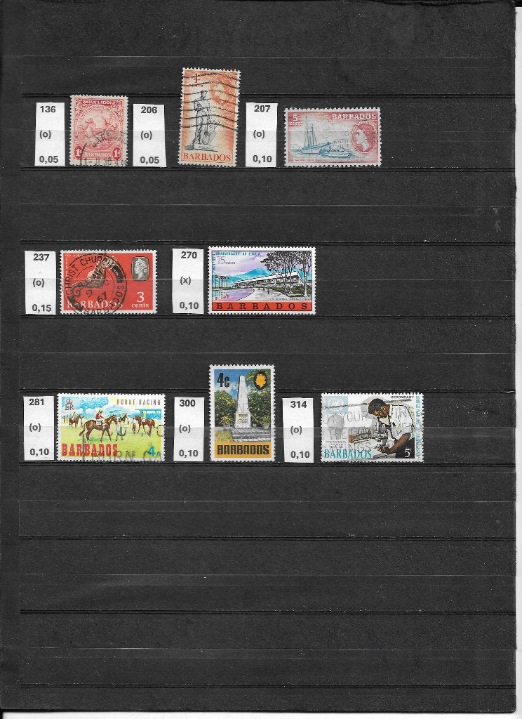 Barbados, Ophalen of Verzenden, Gestempeld
