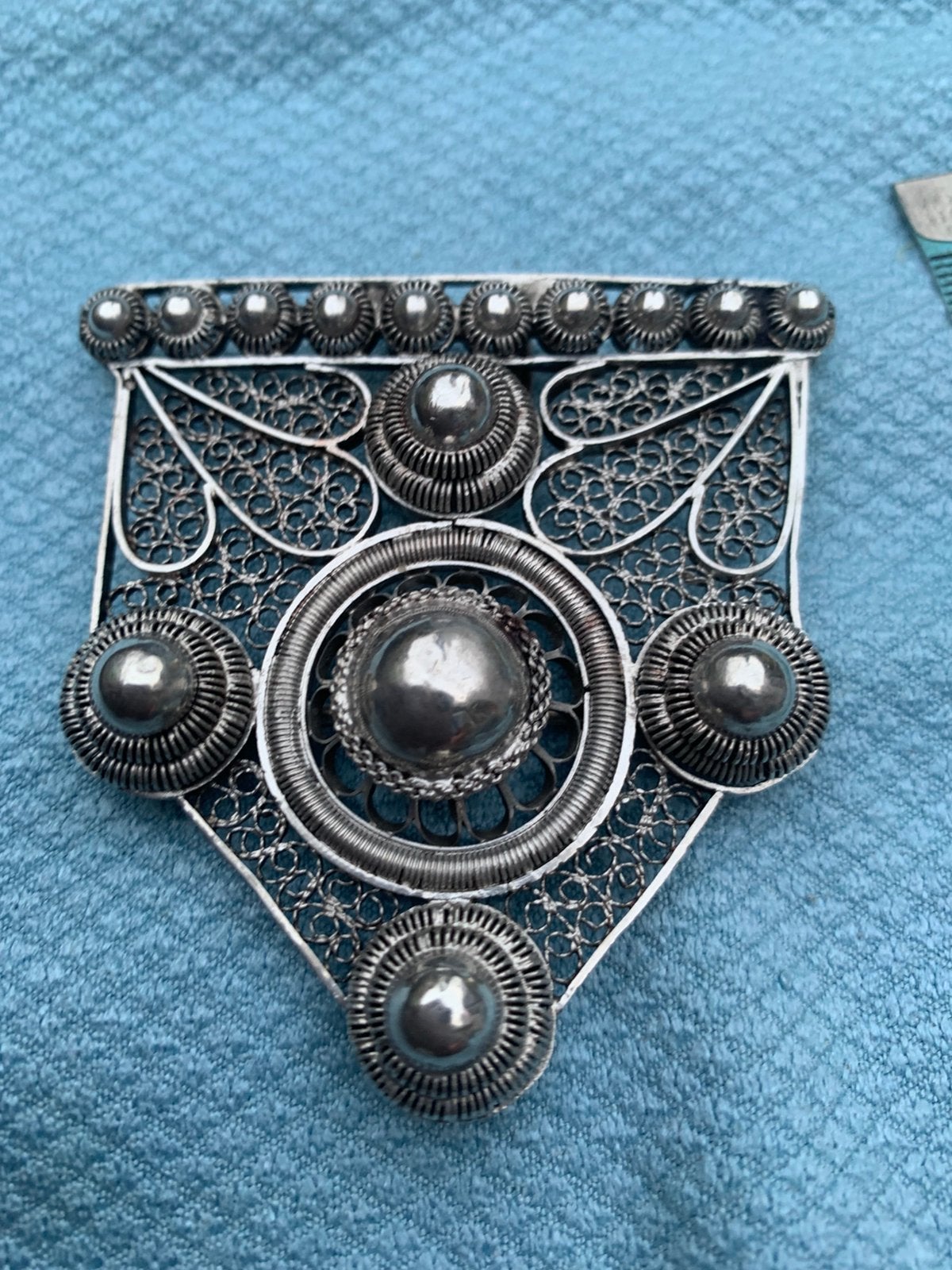 Antieke Zeeuwse knopen gesp zilver, Ophalen of Verzenden, Zilver