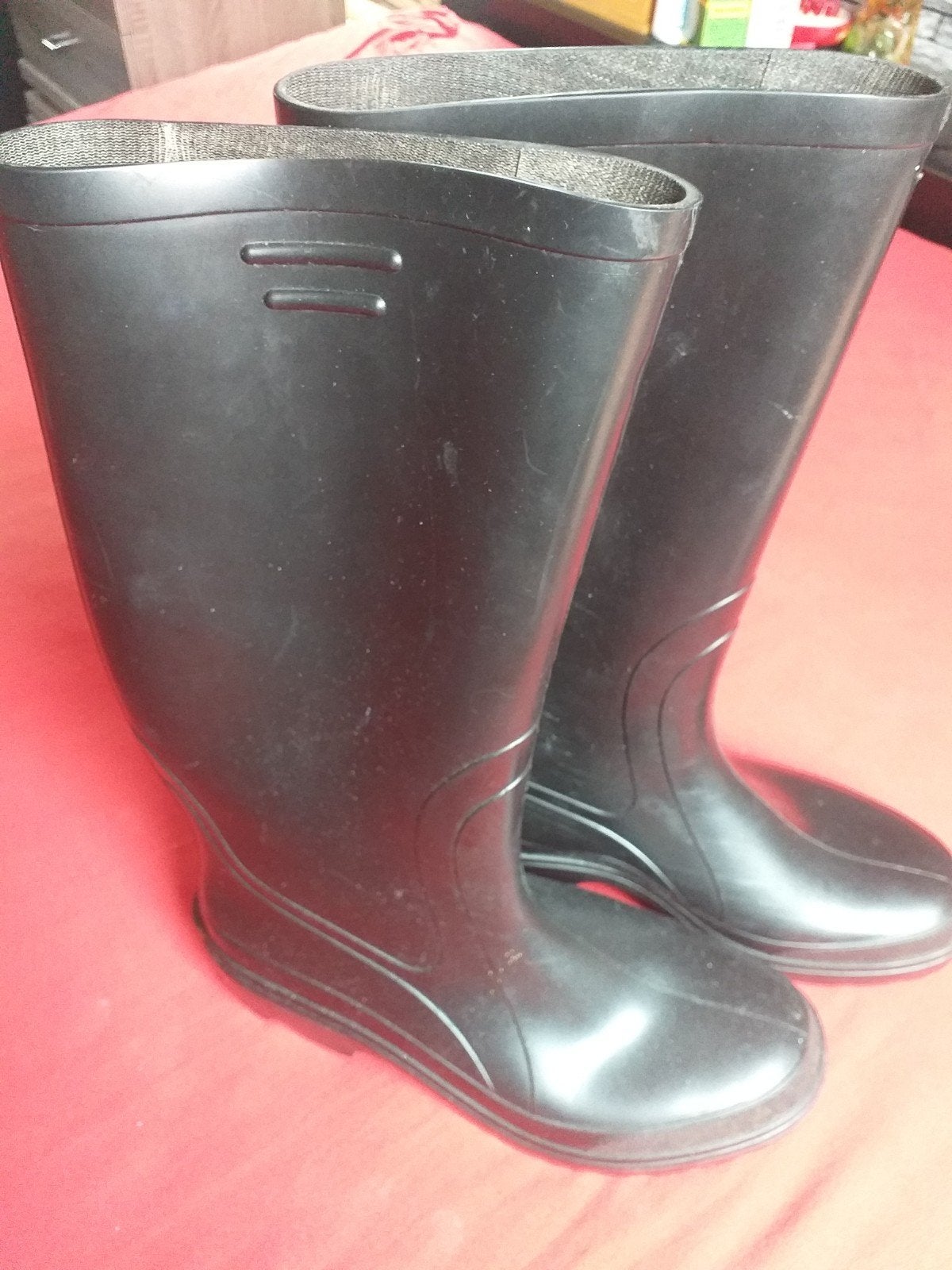 Regenlaarzen zwart mt 42, Ophalen of Verzenden, Laarzen