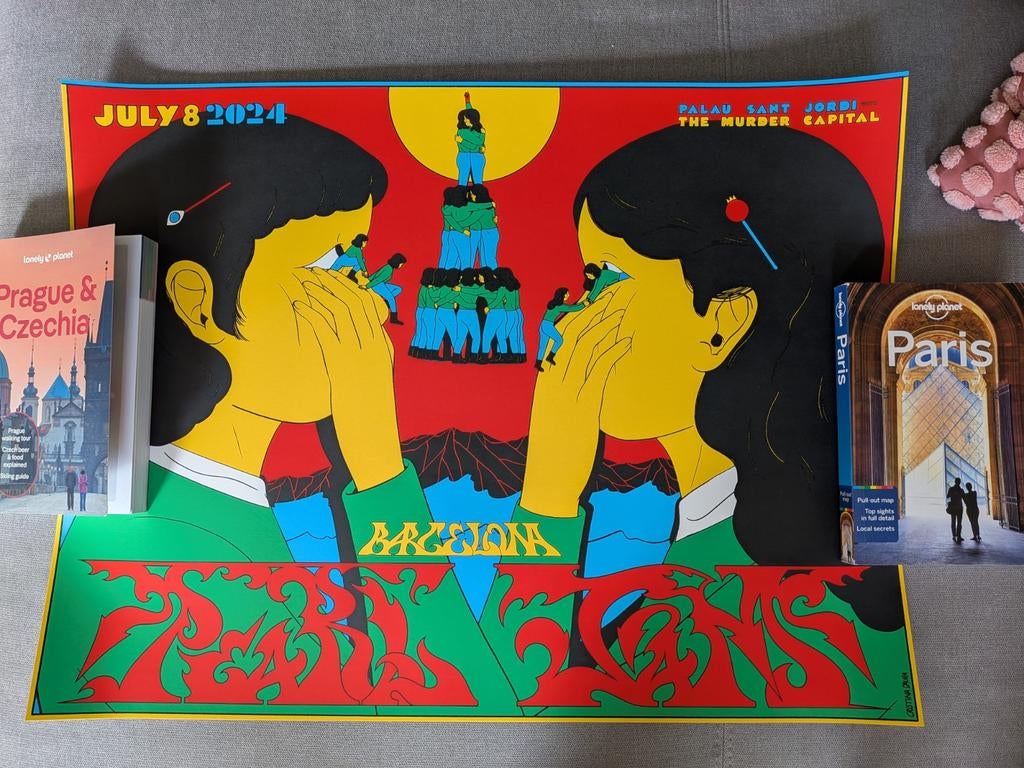 Poster concert Pearl Jam Barcelona 2024, Ophalen of Verzenden