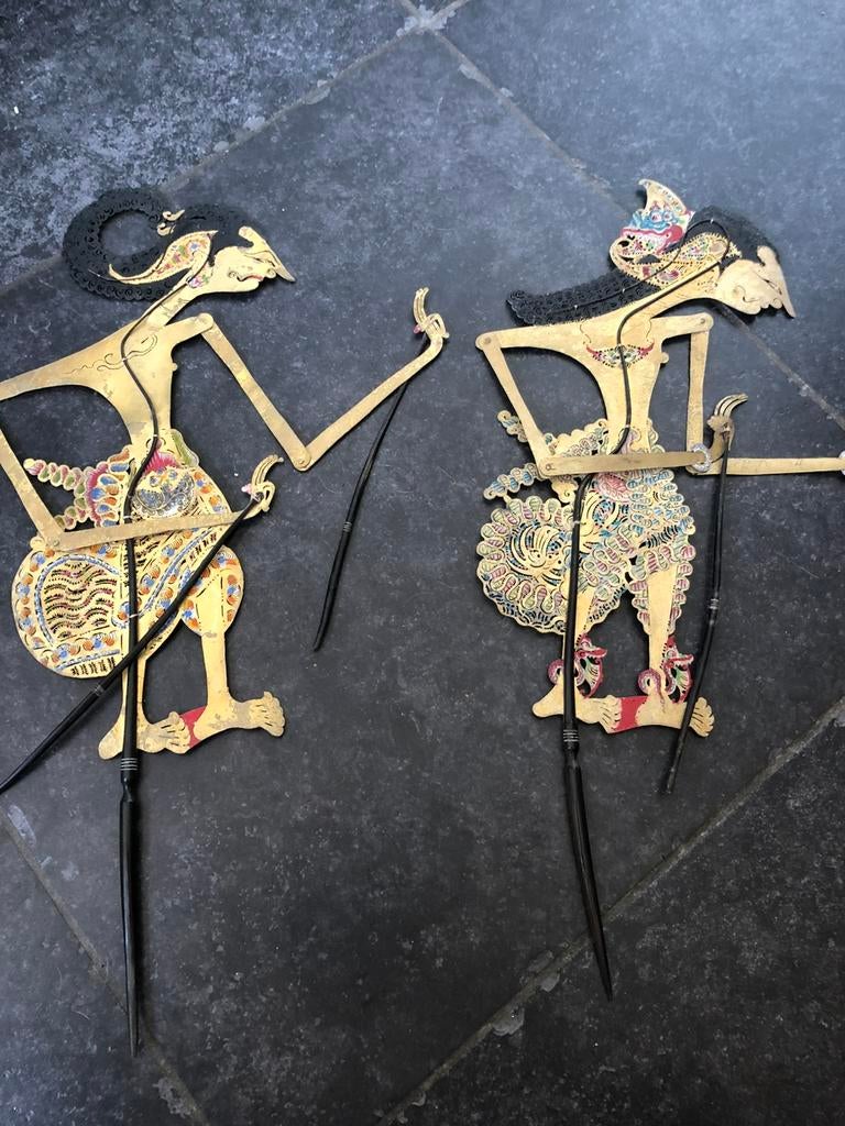 Wayang Kulit pop / schaduwpoppen / traditioneel Indonesisch, Ophalen of Verzenden