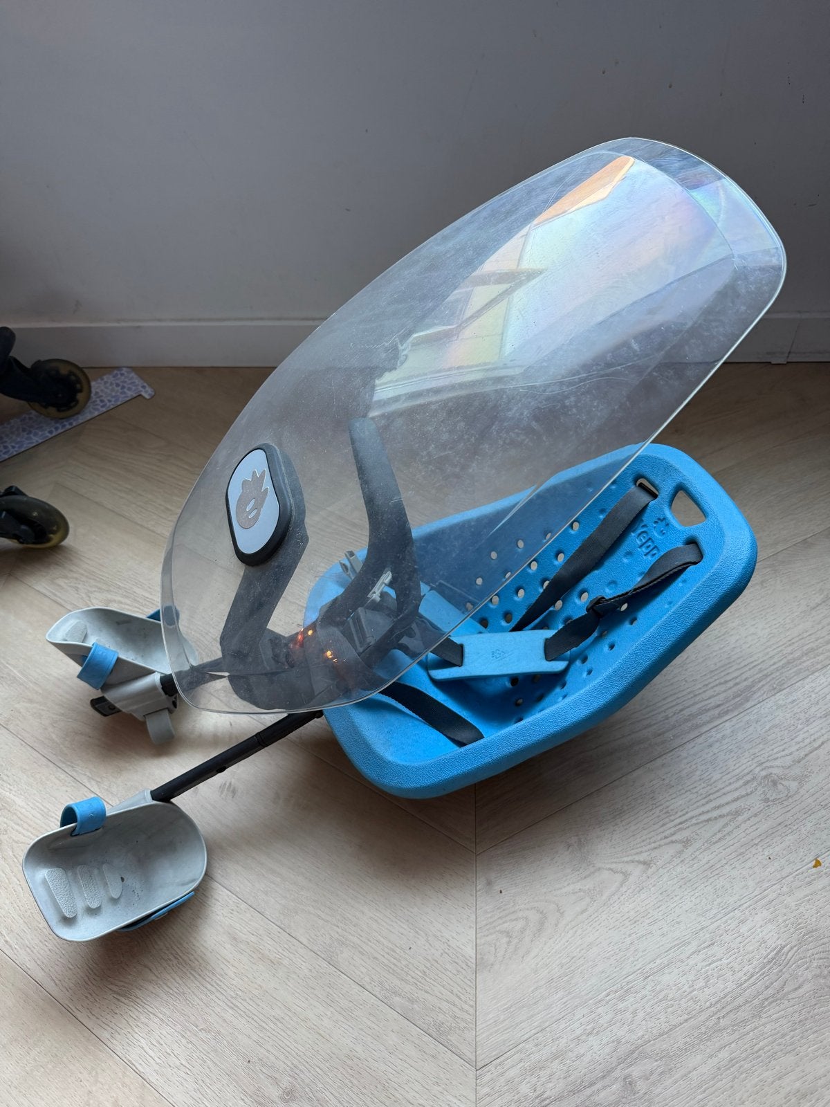Yepp Mini fietstoeltje voor met windscherm, Ophalen, Gebruikt, Voorzitje
