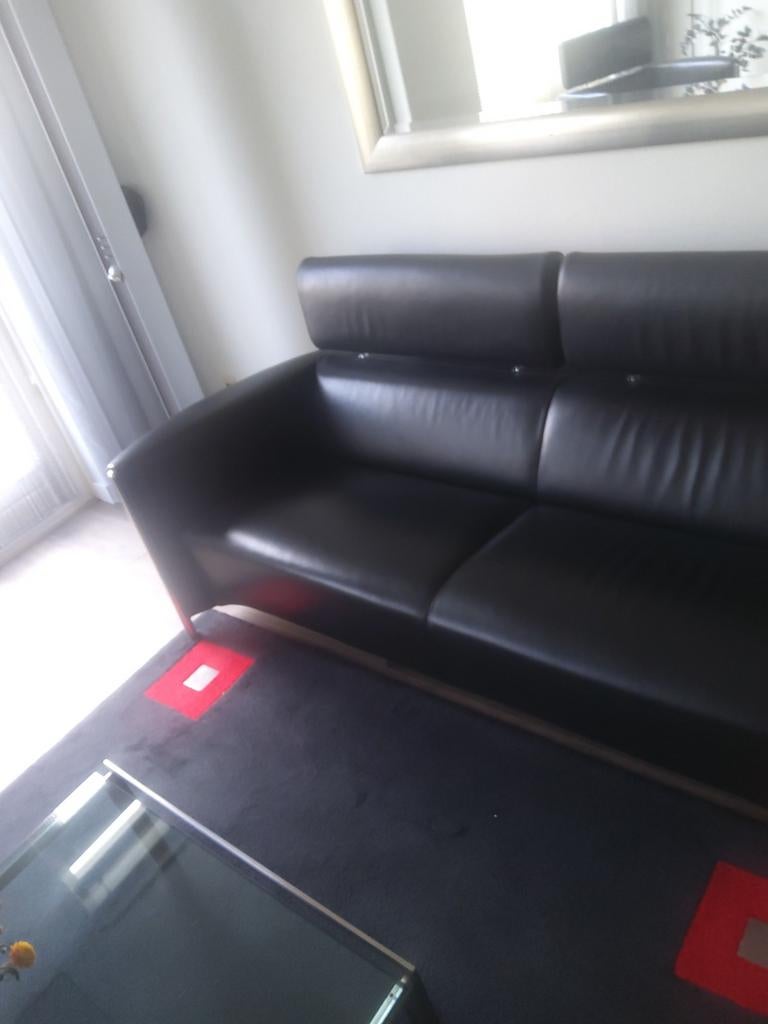 Leolux Goncharov 2,5 zitsbank, Overige maten, Minder dan 75 cm, 150 tot 200 cm, Leer