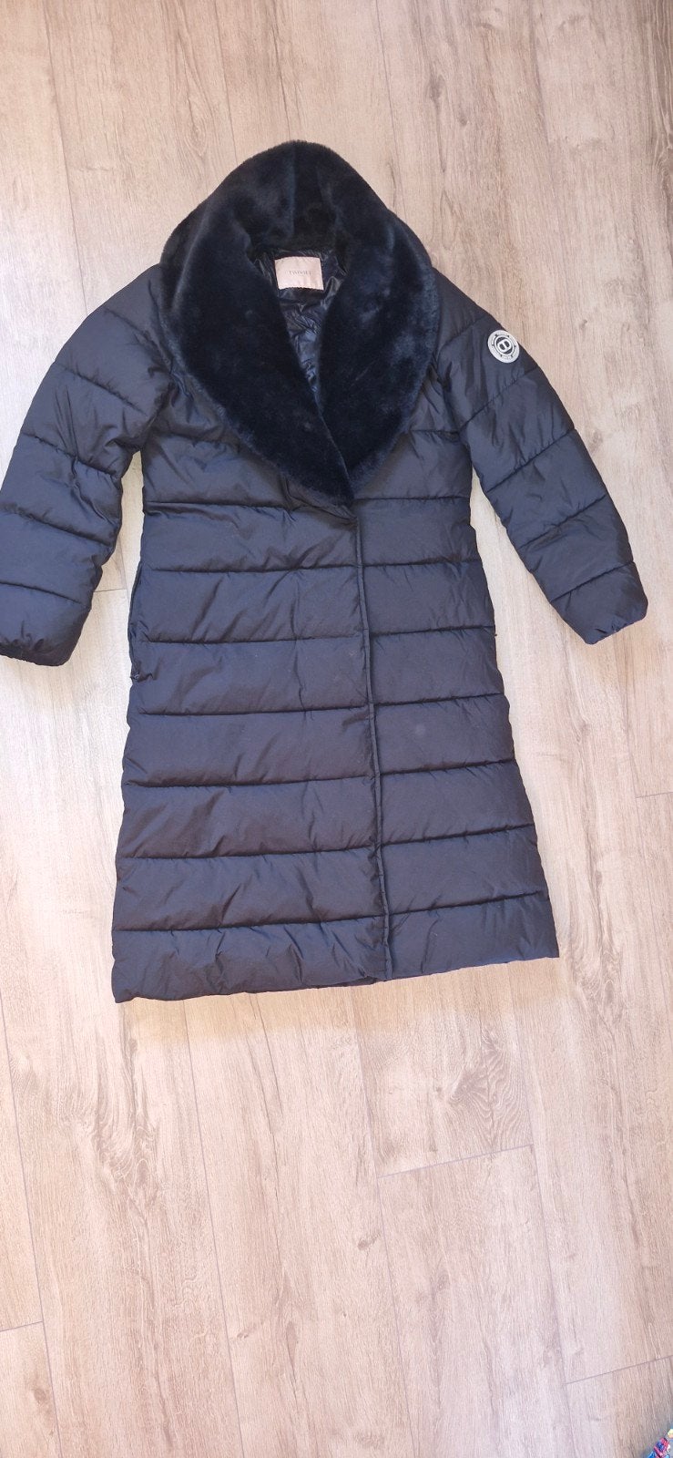 Twinset Milano winterjas maat L, Twinset, Zwart, Maat 42/44 (L), Ophalen of Verzenden